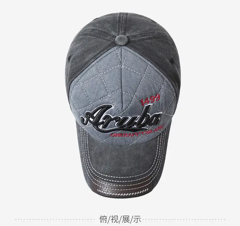 Men's Gray Casual Cap with Tide Logo — feature 12