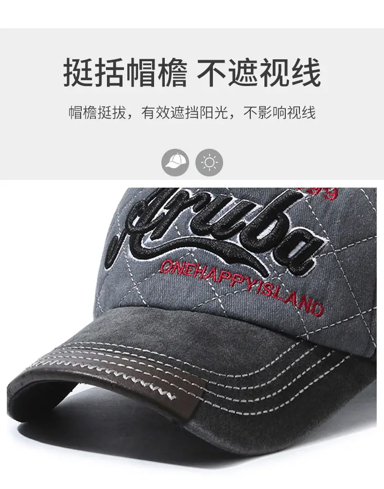 Men's Gray Casual Cap with Tide Logo — feature 2