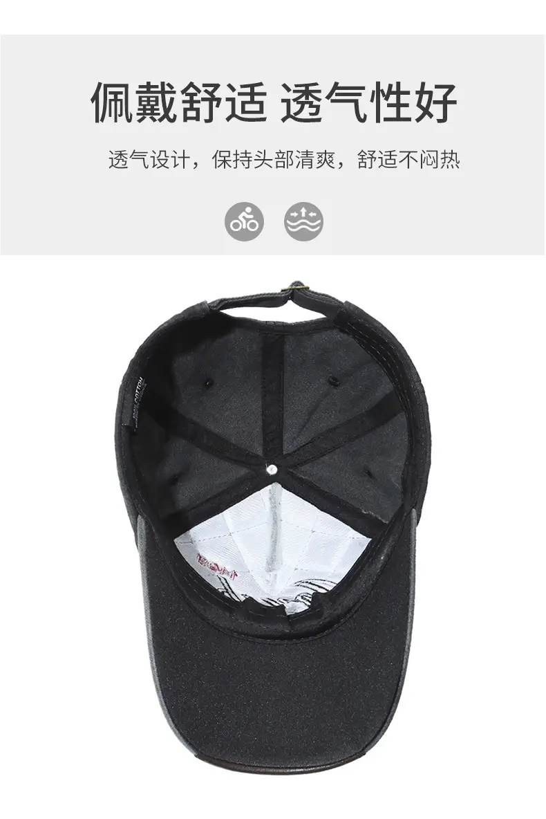 Men's Gray Casual Cap with Tide Logo — feature 5
