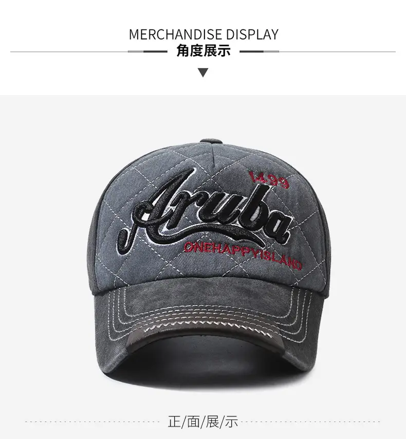 Men's Gray Casual Cap with Tide Logo — feature 8