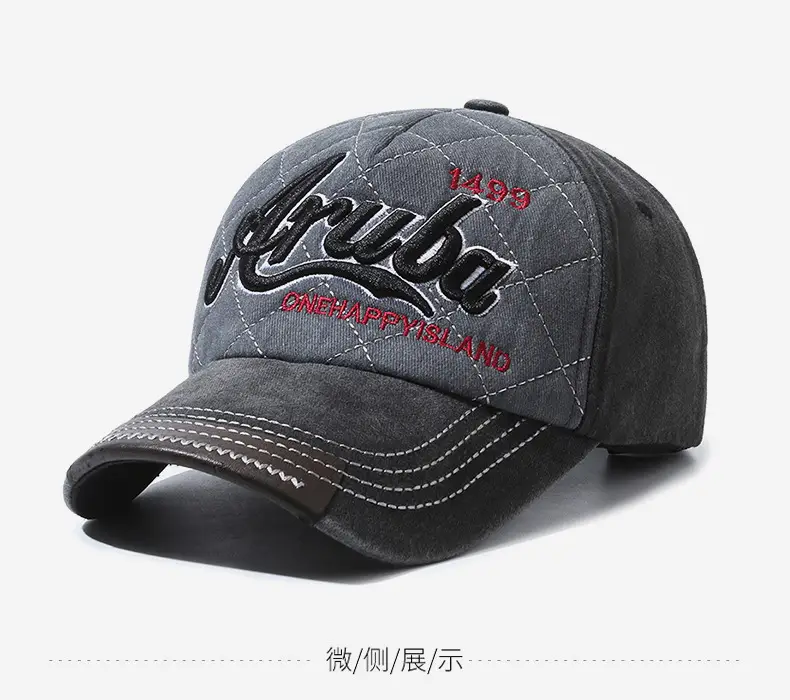 Men's Gray Casual Cap with Tide Logo — feature 9