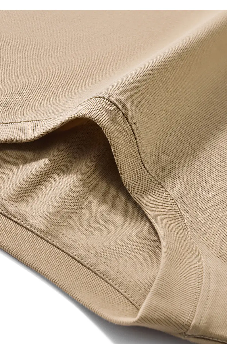 Tilani Men Summer Pure Cotton Beige T-Shirt — feature 13