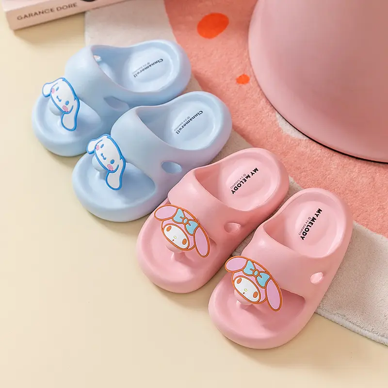 Authentic Sanrio Soft-Soled Children's Slippers for Summer Home Cartoon Flip-Flops Kuromi Big Children's Outdoor Sandals - Image 8