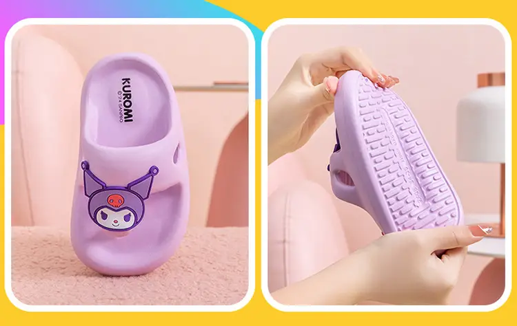 Authentic Sanrio Soft-Soled Children's Slippers for Summer Home Cartoon Flip-Flops Kuromi Big Children's Outdoor Sandals — feature 17