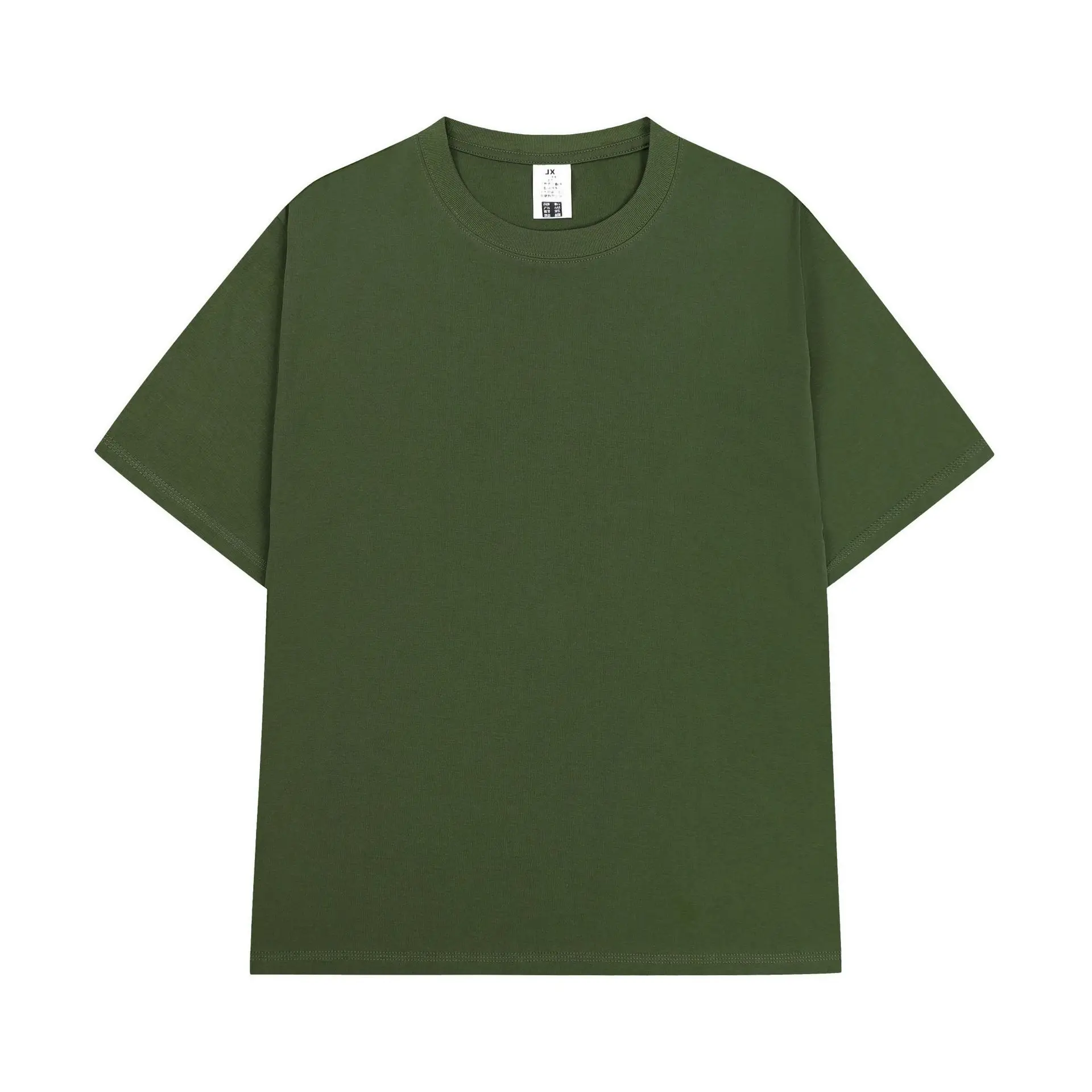Men Heavyweight Cotton T-Shirt Olive Kahla 270g - Image 19