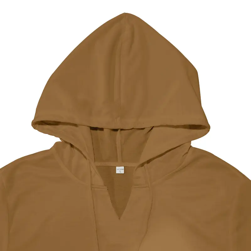 Men's 2025 Grey Hooded T-Shirt Short Sleeve Fitted — feature 24