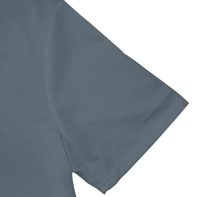 Men's 2025 Grey Hooded T-Shirt Short Sleeve Fitted — feature 42
