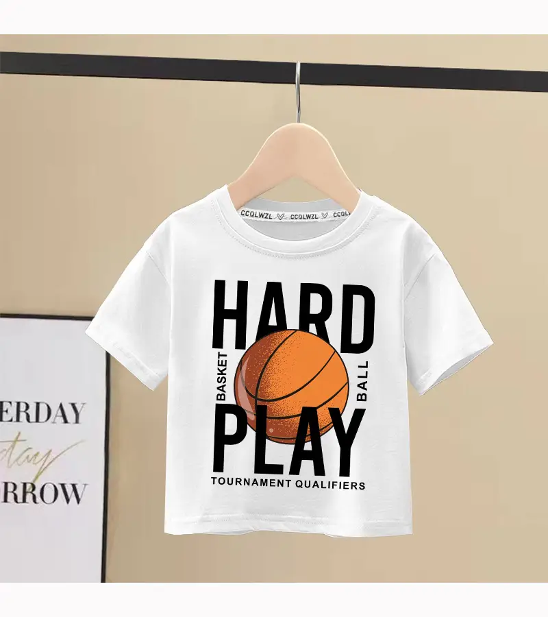 Boys Blue Hard Play Basketball T-Shirt 2024 — feature 11