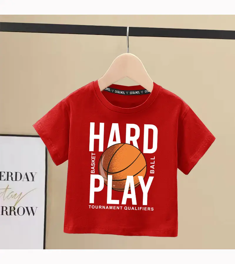 Boys Blue Hard Play Basketball T-Shirt 2024 — feature 9