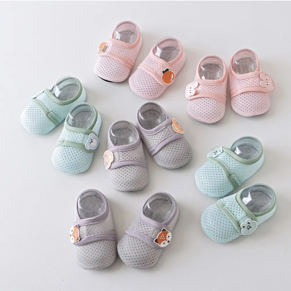 Breathable Kids Cotton Socks Light Blue 1-3Yr