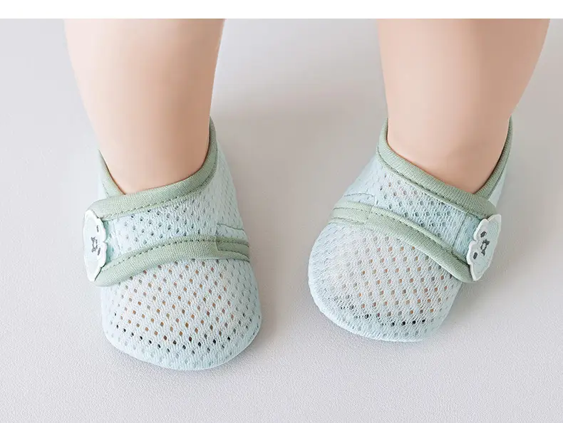 Breathable Kids Cotton Socks Light Blue 1-3Yr — feature 13