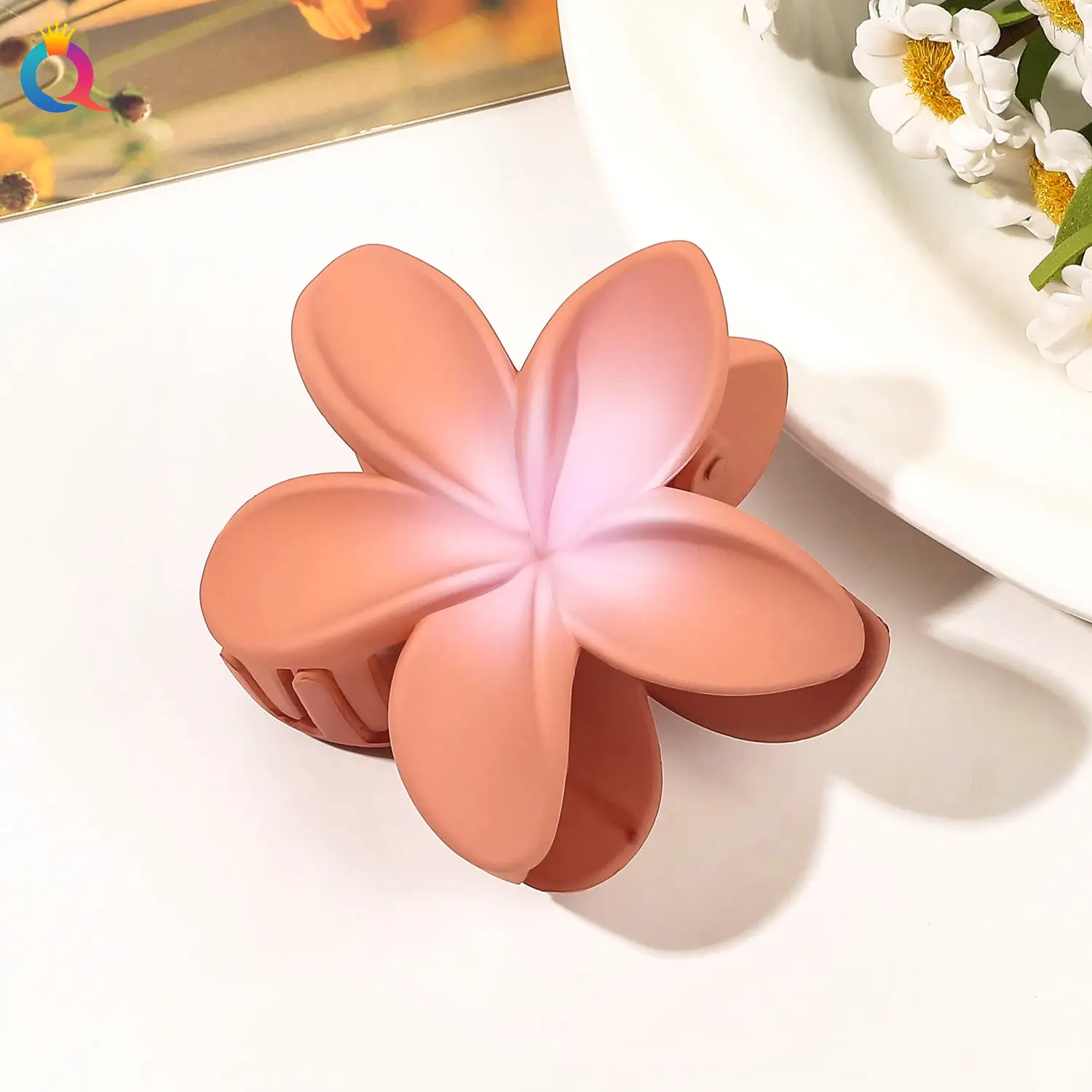 Qiyue Butterfly Hair Clip Yellow Gradient Plate - Image 27