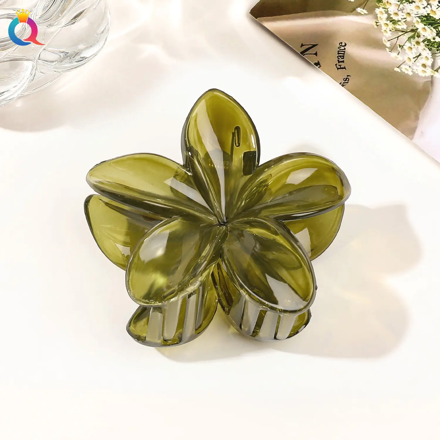 Qiyue Butterfly Hair Clip Yellow Gradient Plate - Image 47