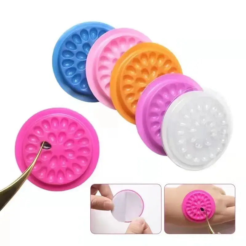 PVC Grafting Eye Lash Color Glue Tray with Gasket - Image 6