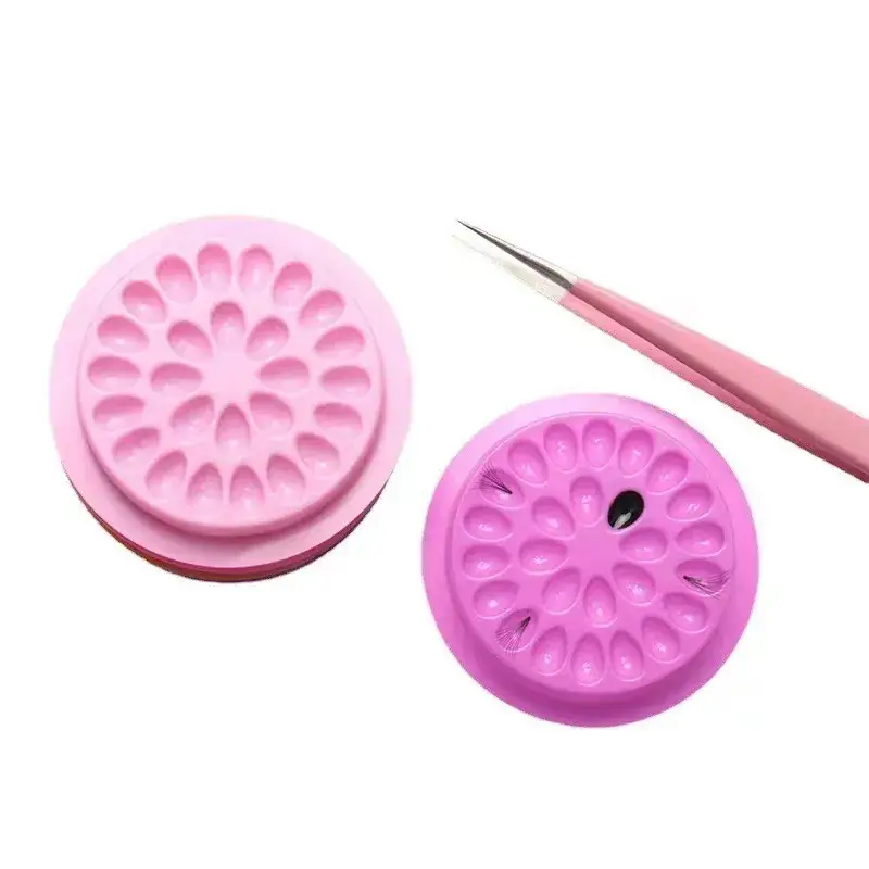 PVC Grafting Eye Lash Color Glue Tray with Gasket - Image 8