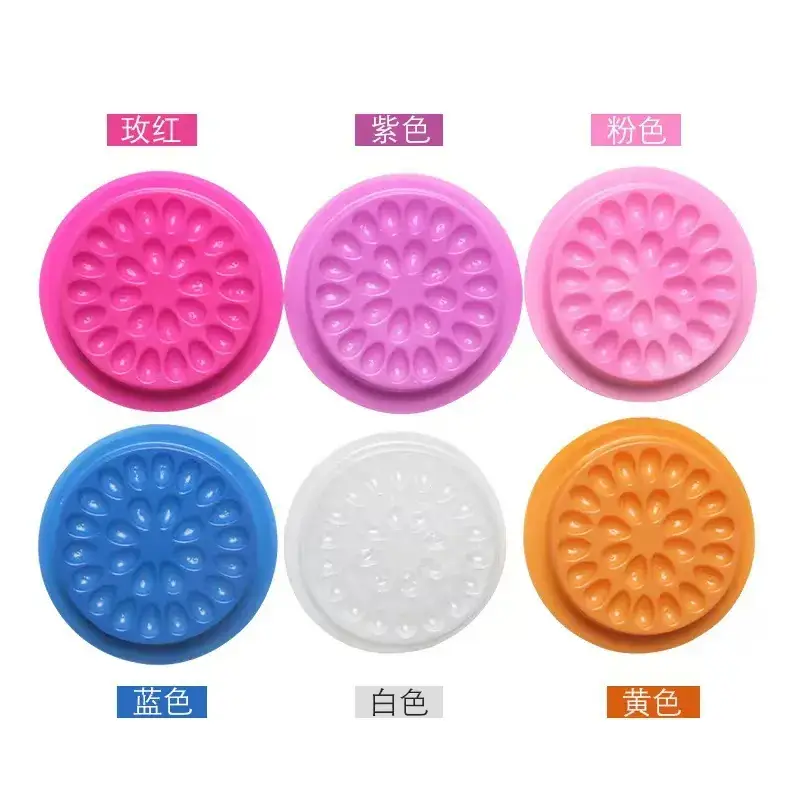 PVC Grafting Eye Lash Color Glue Tray with Gasket — feature 2