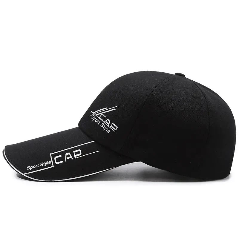 Men Navy Blue Sport-Sla Baseball Cap with Red Trim