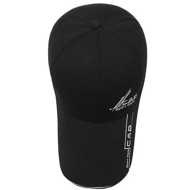 Men Navy Blue Sport-Sla Baseball Cap with Red Trim