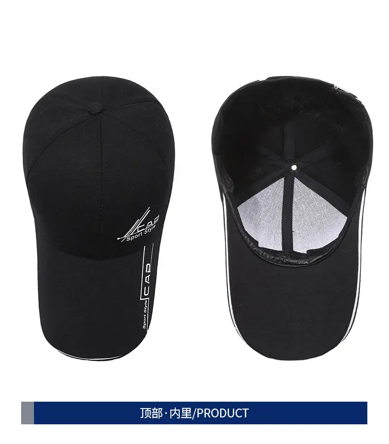 Men Navy Blue Sport-Sla Baseball Cap with Red Trim — feature 12