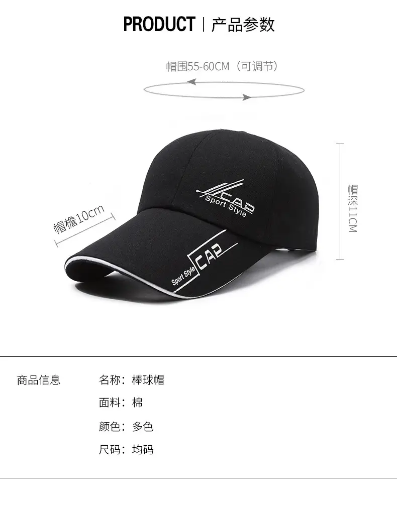Men Navy Blue Sport-Sla Baseball Cap with Red Trim — feature 2