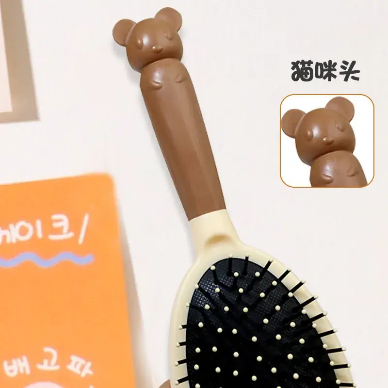 Cute Cartoon Cat Ears Mirror Comb for Women - Image 8