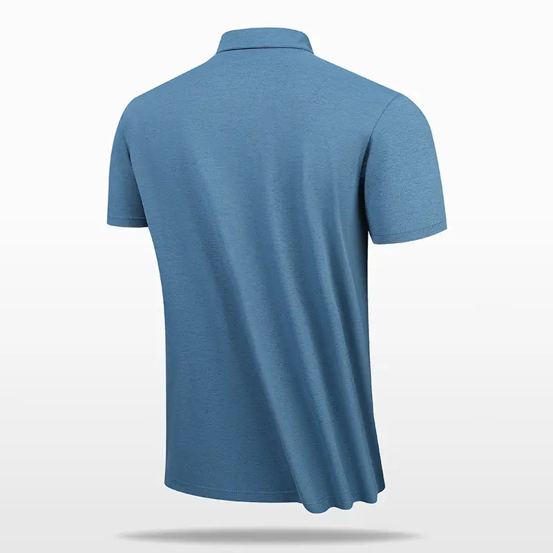 Men's Navy Polo T-Shirt Business Casual Short Sleeve