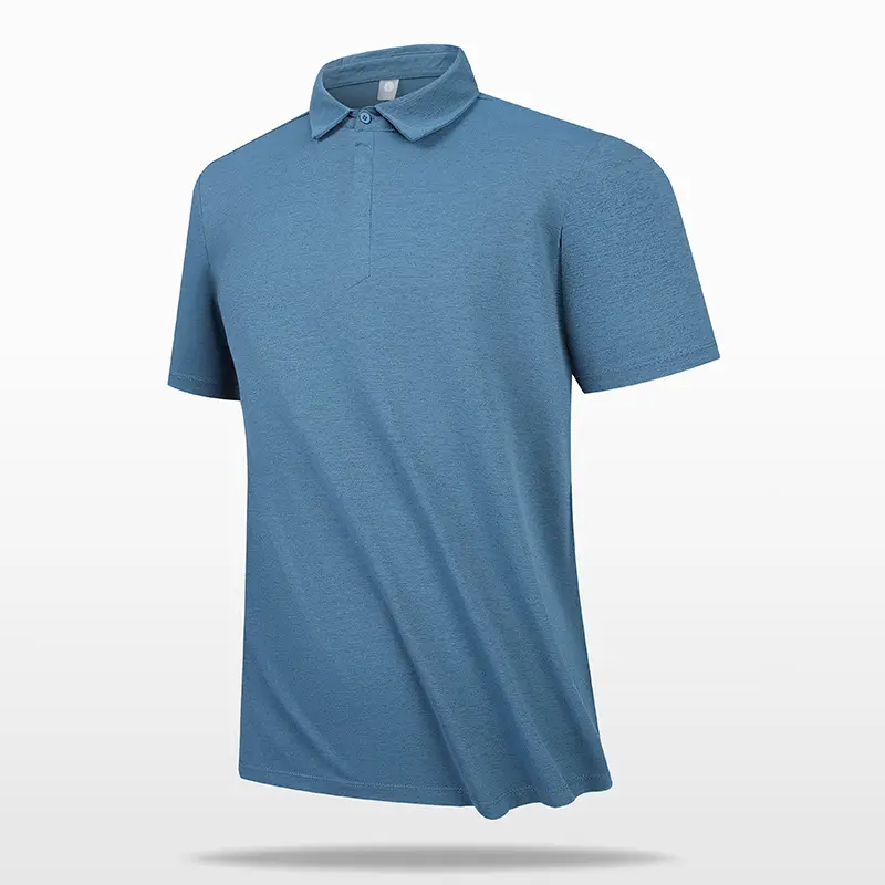 Men's Navy Polo T-Shirt Business Casual Short Sleeve