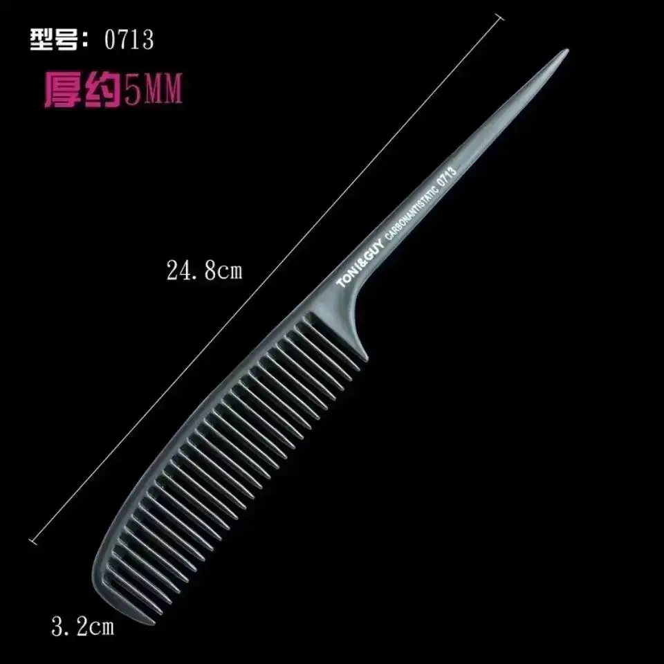 Pointed Carbon Fiber Hair Comb Professional Use - Image 8