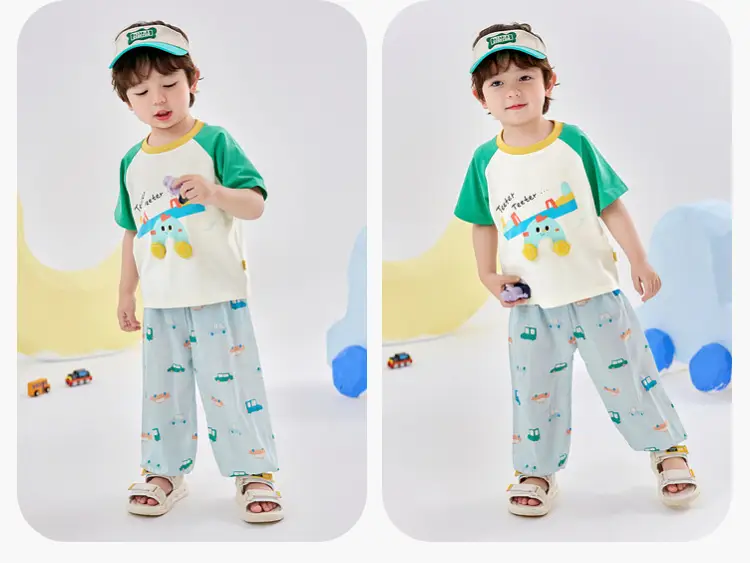 Dudu Boys T-shirt Pink Sleeve Summer New Baby T-shirt — feature 16
