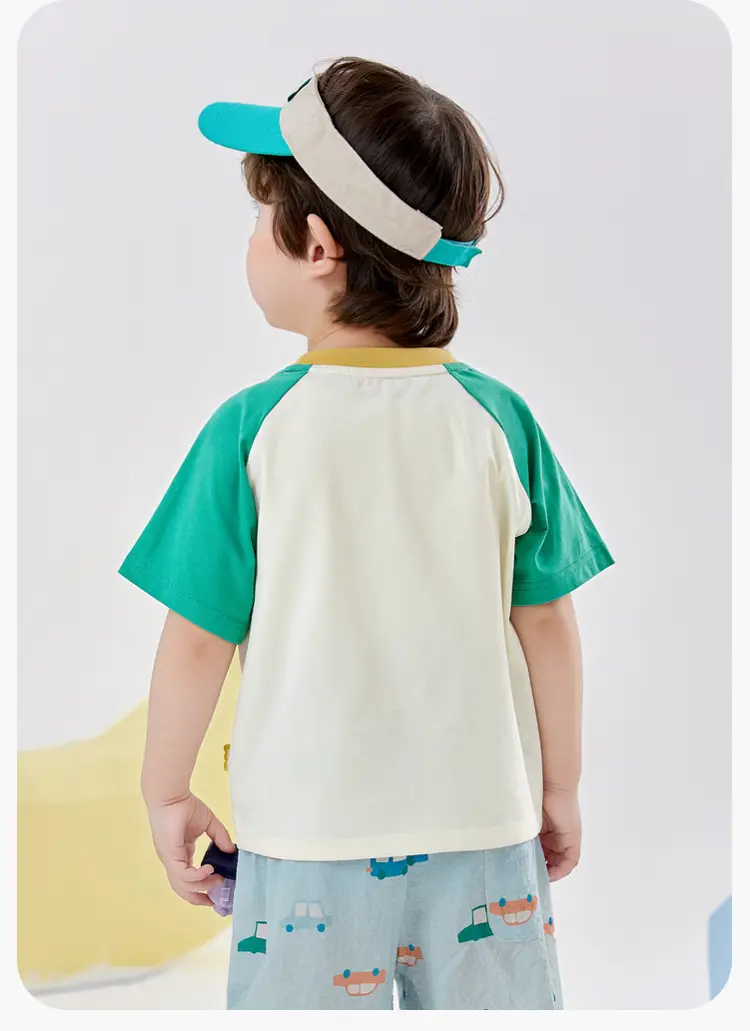 Dudu Boys T-shirt Pink Sleeve Summer New Baby T-shirt — feature 17