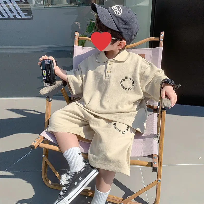 Boys' Navy Blue Summer Suit 2024 New - Image 4