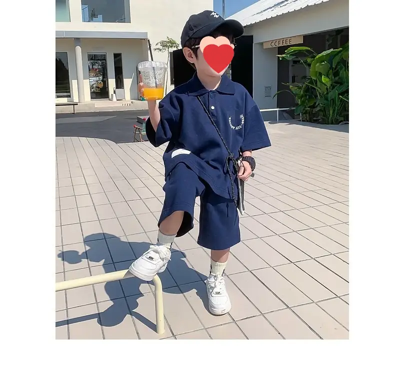 Boys' Navy Blue Summer Suit 2024 New — feature 11