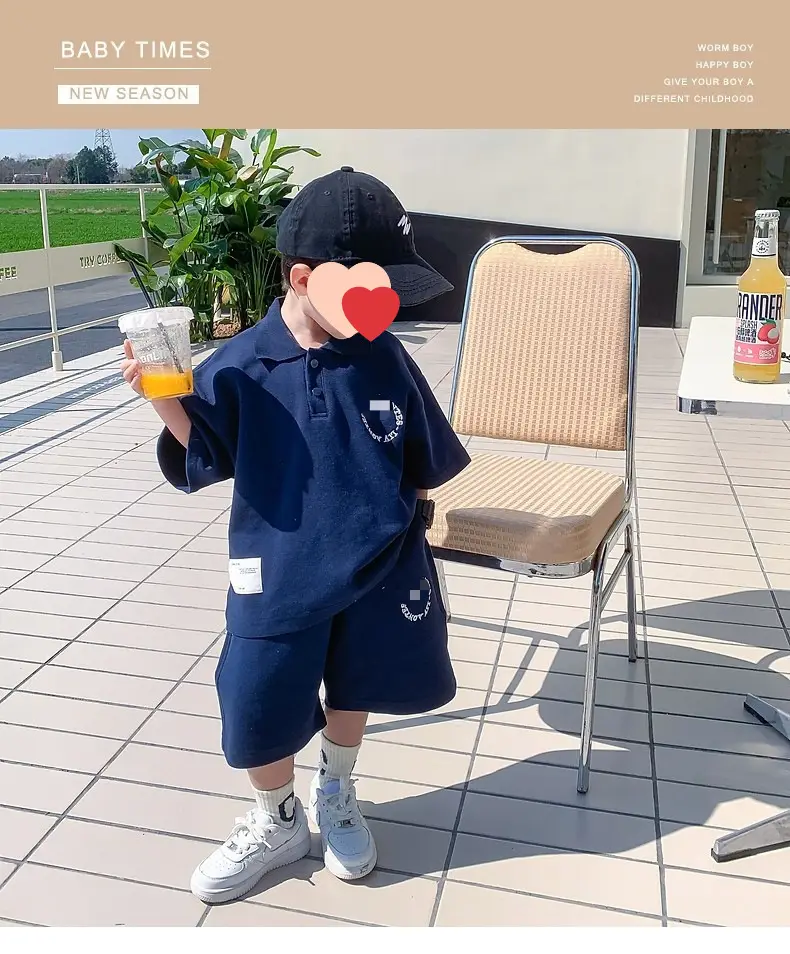 Boys' Navy Blue Summer Suit 2024 New — feature 2