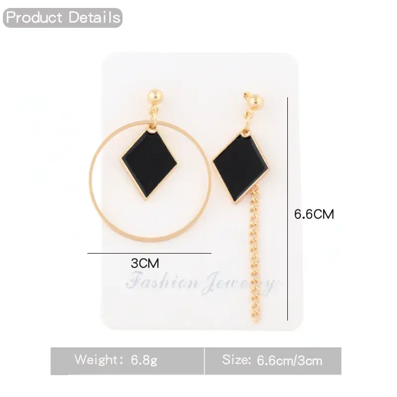 Golden Round Dangle Earrings Set for Women — feature 1