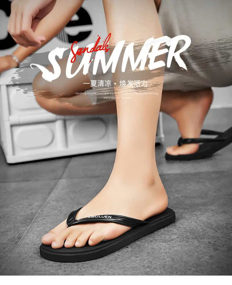 Dropshipping Men's Slippers Summer New Anti-Slip Outdoor Leisure Flip-Flops Vietnamese Flip-Flops Beach Soft-Soled Sandals — feature 1