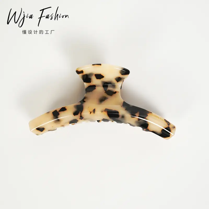 Leopard Print Curved Hair Clip for Girls — feature 16