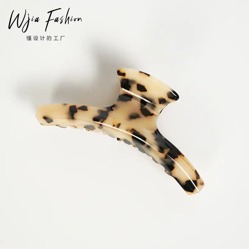 Leopard Print Curved Hair Clip for Girls — feature 17
