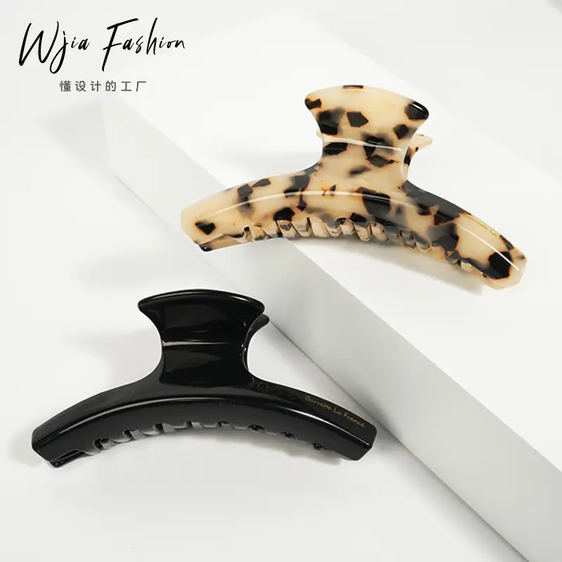 Leopard Print Curved Hair Clip for Girls — feature 4