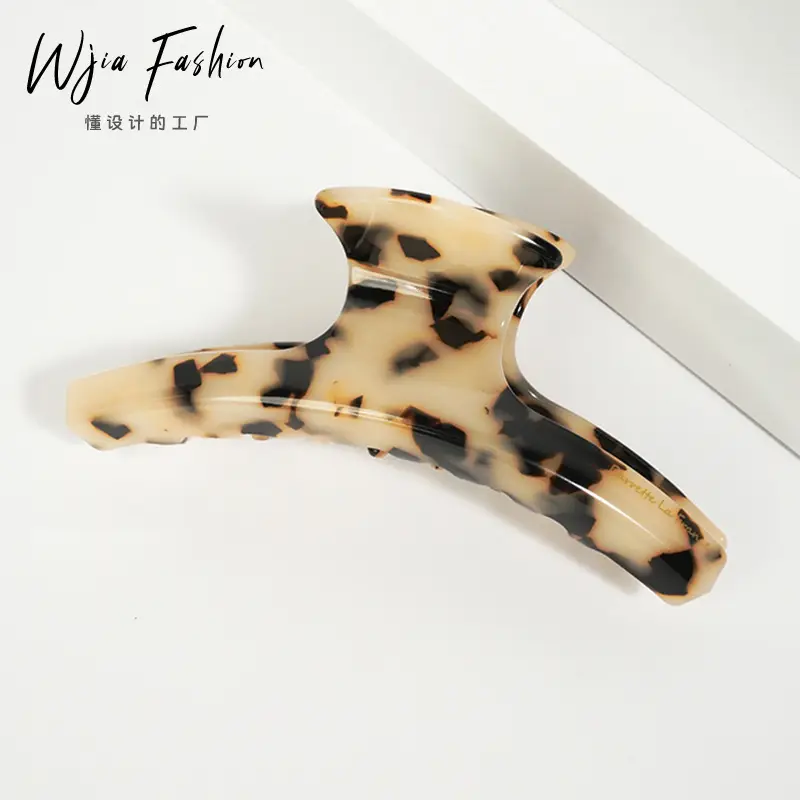 Leopard Print Curved Hair Clip for Girls — feature 5