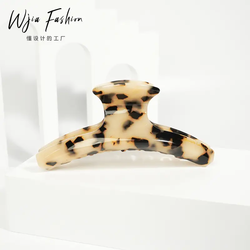 Leopard Print Curved Hair Clip for Girls — feature 7
