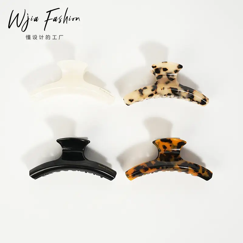 Leopard Print Curved Hair Clip for Girls — feature 9