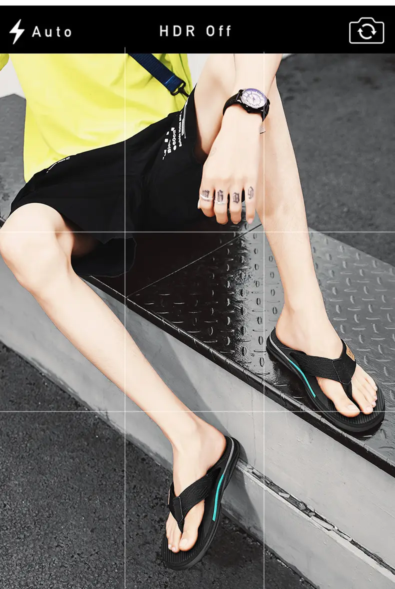 2024 Cross-border Large Size Flip Flops Men's Summer Korean-style Fashionable Flip-flops Men's Outer Wear Thick Bottom Beach Sandals — feature 4