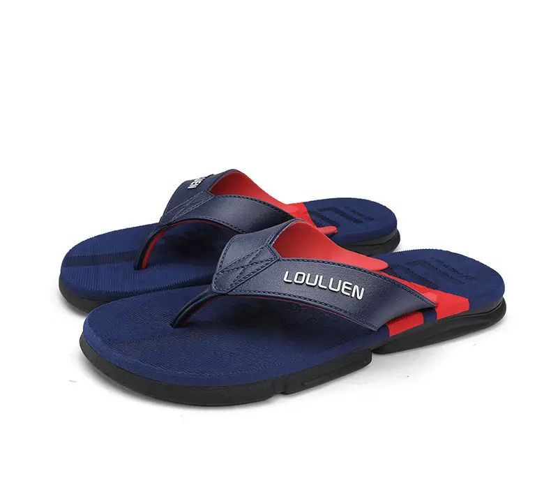 2024 Summer Men's Flip-Flops Beach Shoes Casual Trendy Non-Slip Fashion Outer Wear Thick-Soled Sandals for Men — feature 21