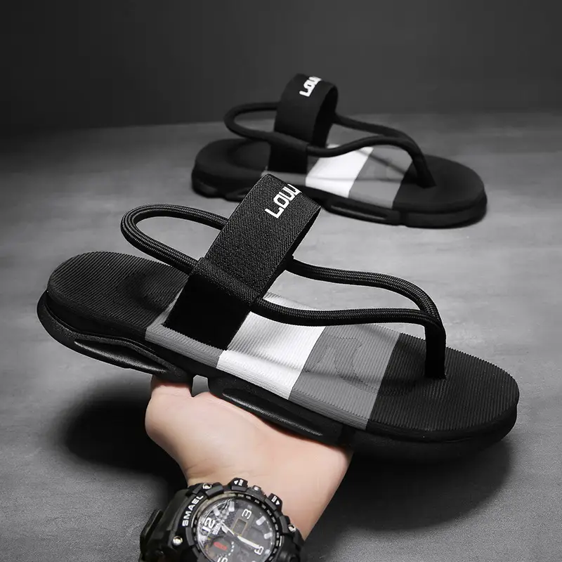 Cross-Border Sandals for Men 2024 Summer Flip-Flops Two-Wear Slippers for Men Beach Flip-Flops Outdoor Fashion Sandals - Image 2