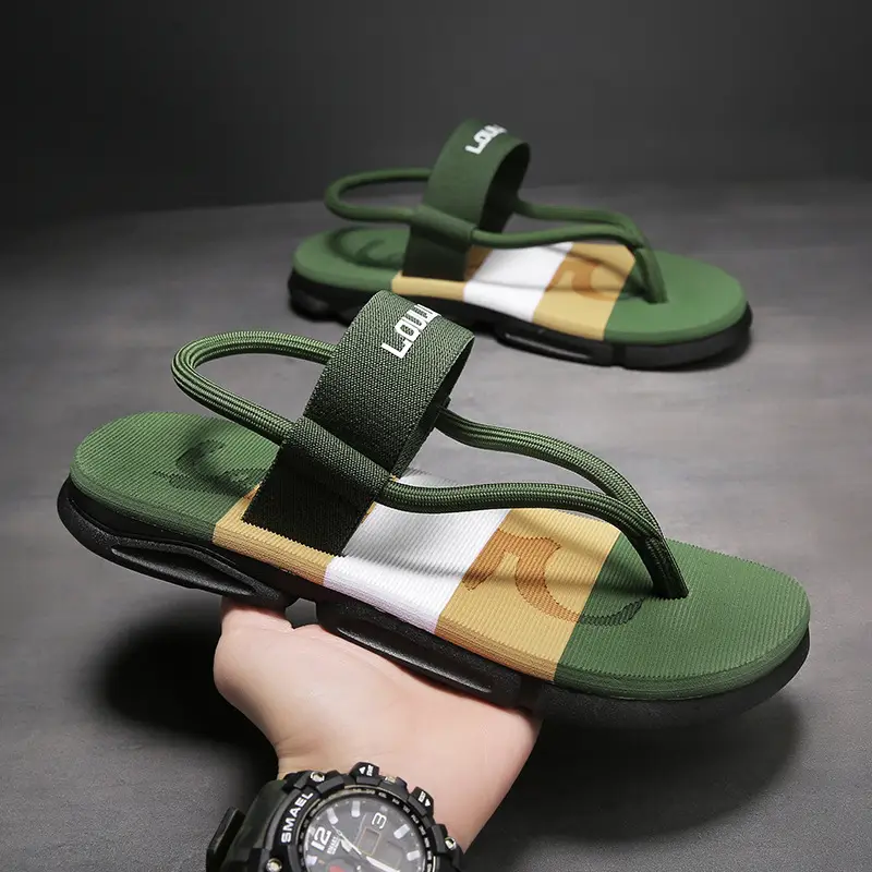 Cross-Border Sandals for Men 2024 Summer Flip-Flops Two-Wear Slippers for Men Beach Flip-Flops Outdoor Fashion Sandals - Image 3
