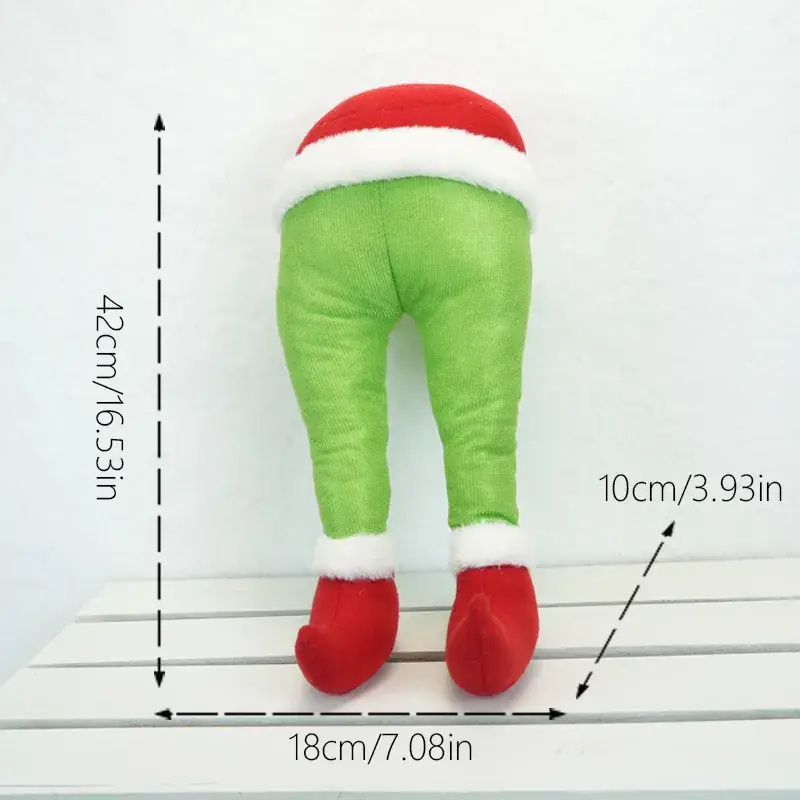 Christmas Elf Leg Pants Green Filled 42cm - Image 2