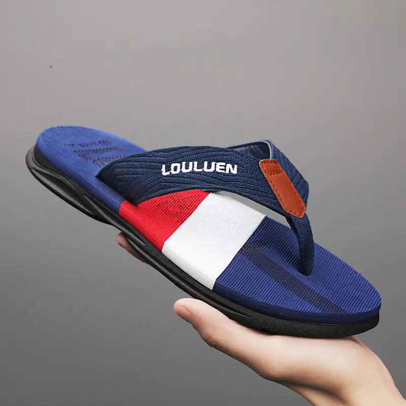 2024 Men's Navy Blue Louis Vermeer Sandals Large - Image 6