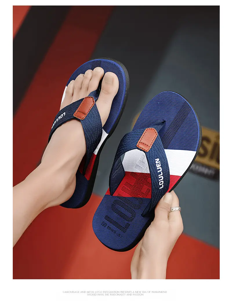2024 Men's Navy Blue Louis Vermeer Sandals Large — feature 11