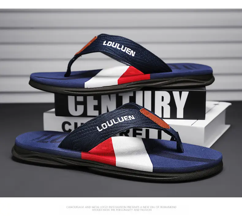 2024 Men's Navy Blue Louis Vermeer Sandals Large — feature 17