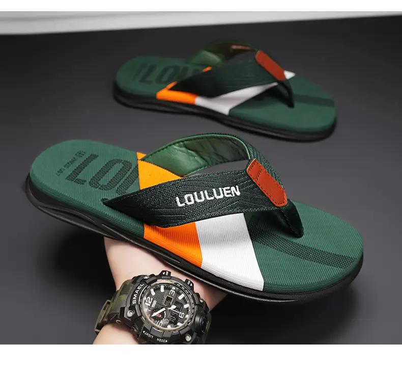 2024 Men's Navy Blue Louis Vermeer Sandals Large — feature 20